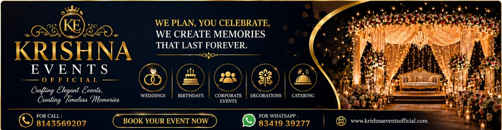 Krishna Events Official Banner 2